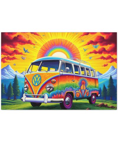 75777 1 400x480 - 60's 70's VW Van with Psychedelic BOHO Hippy Graphics Fine Art Print Canvas Gallery Wraps