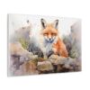 Baby Red Fox Pup Watercolor Painting - Fine Art Print Canvas Gallery Wraps