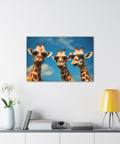 75777 455 400x480 - Three Giraffes on Vacation Painting -  Fine Art Print Canvas Gallery Wraps