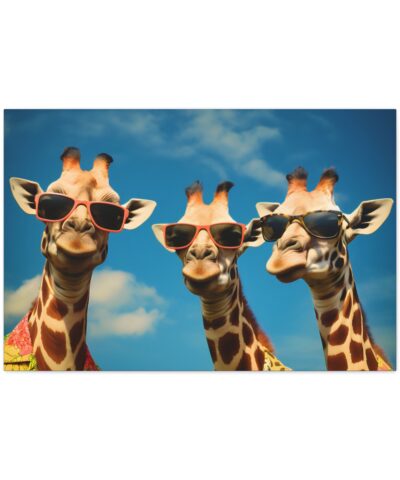 75777 456 400x480 - Three Giraffes on Vacation Painting -  Fine Art Print Canvas Gallery Wraps