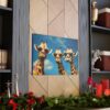 Three Giraffes on Vacation Painting - Fine Art Print Canvas Gallery Wraps