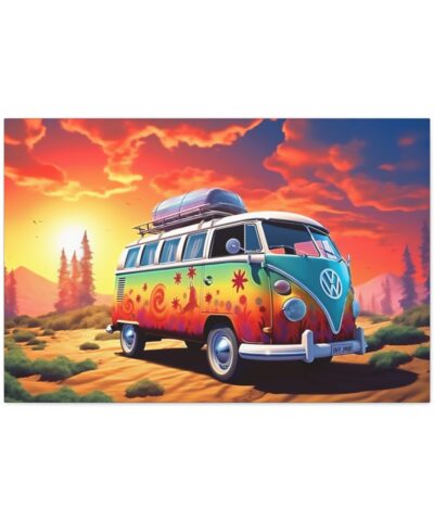 75777 8 400x480 - BOHO  60's 70's VW Van with Psychedelic Hippy Graphics Fine Art Print Canvas Gallery Wraps