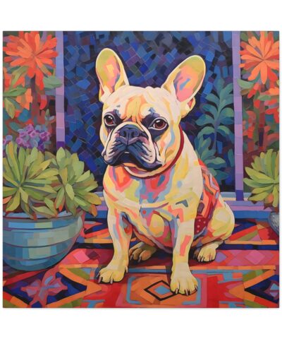 75778 78 400x480 - French Bulldog on Patio Scene Fine Art Print Canvas Gallery Wraps