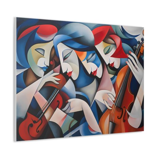 The “Symphony” Abstract Cubism Fine Art Print Canvas Gallery Wraps