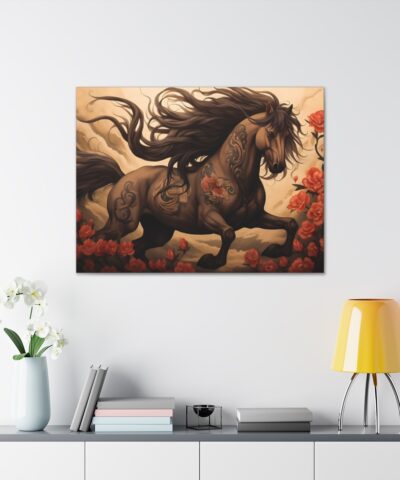 75779 301 400x480 - Japandi Black Stallion Fine Art Print Canvas Gallery Wraps