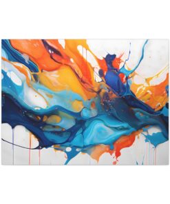 Acrylic Splash Abstract Painting Fine Art Print Canvas Gallery Wraps