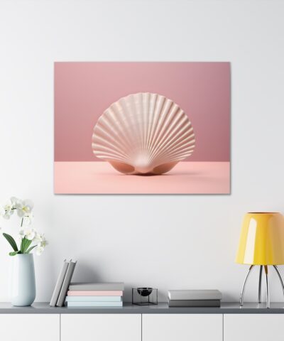 75779 385 400x480 - Minimalism Scalloped Seashell Painting -  Fine Art Print Canvas Gallery Wraps