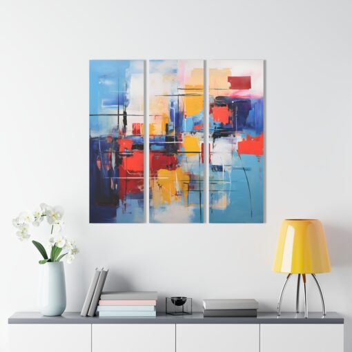 Abstract Art Print Acrylic Prints (Triptych)