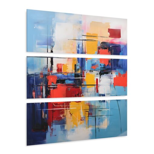 Abstract Art Print Acrylic Prints (Triptych)