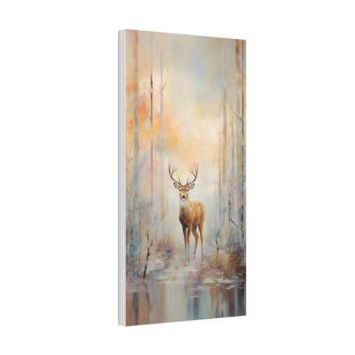 Naturism Deer in Aspen Forest -Pastel Painting – Fine Art Print Canvas Gallery Wraps