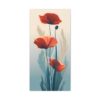 Naturism Poppies - Minimalism Style Painting Fine Art Print Canvas Gallery Wraps