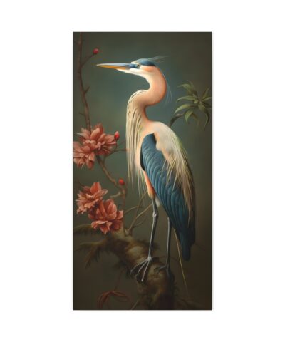 93943 109 400x480 - Vintage Naturalist Style Great Blue Heron Painting Fine Art Print Canvas Gallery Wraps