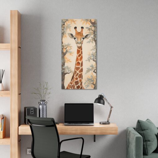 Japandi Giraffe Painting Fine Art Print Canvas Gallery Wraps