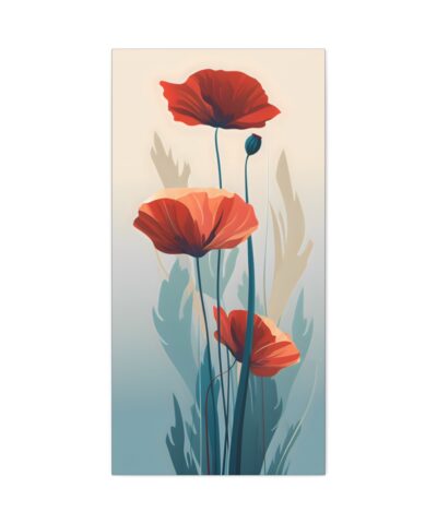93943 69 400x480 - Naturism Poppies - Minimalism Style Painting Fine Art Print Canvas Gallery Wraps