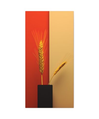 Naturism Wheat in Minimalism Style Painting Fine Art Print Canvas Gallery Wraps