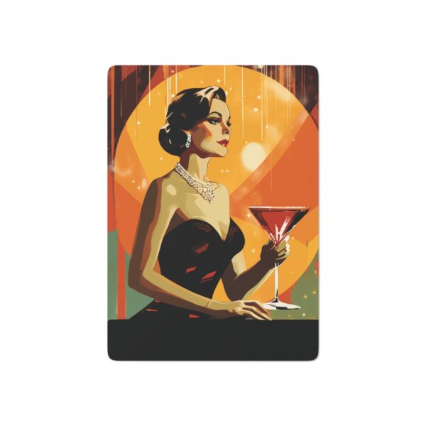 50’s Art Deco Martini Game Poker Cards