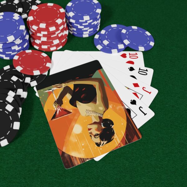 50’s Art Deco Martini Game Poker Cards