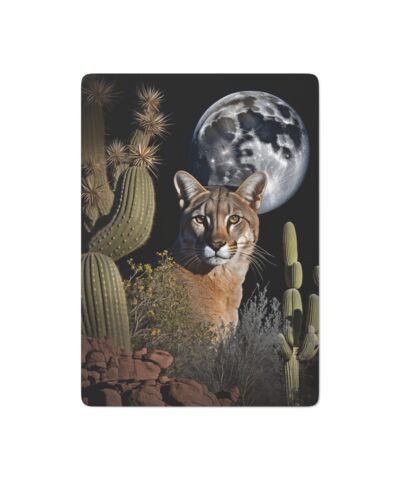 72763 8 400x480 - Desert Mountain Lion Poker Game Cards