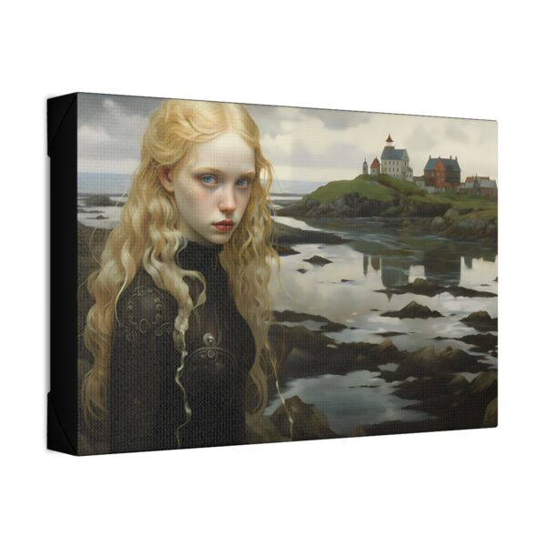 Pre-War Freya the Norse Goddess Art Painting on Canvas Wrap
