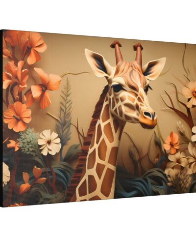 Vintage Imressionism Style Giraffe Painting Fine Art Print Canvas Gallery Wraps