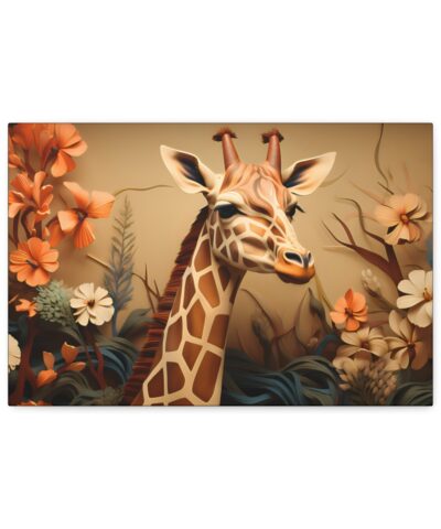 Vintage Imressionism Style Giraffe Painting Fine Art Print Canvas Gallery Wraps