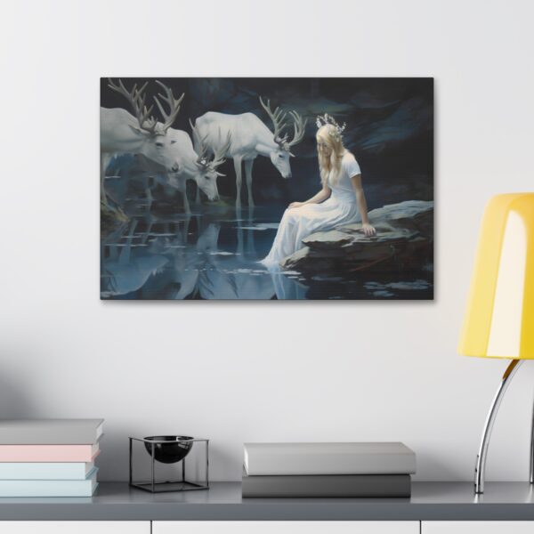 Freya the Norse Goddess of Love, Beauty, and Nature Art Painting on Canvas Wrap