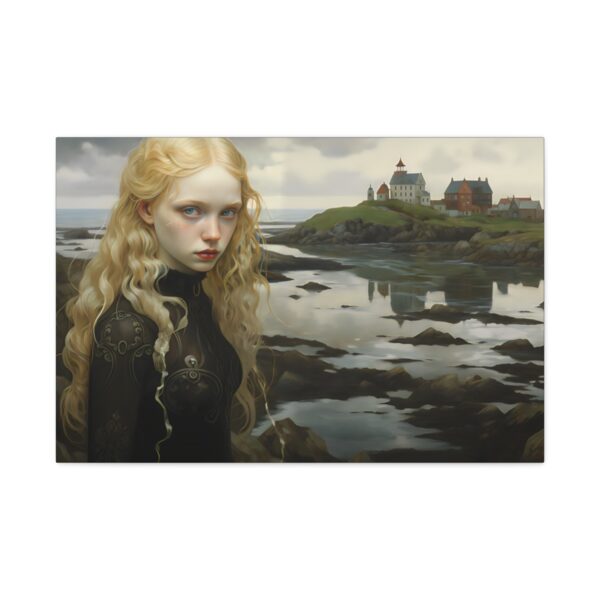Pre-War Freya the Norse Goddess Art Painting on Canvas Wrap