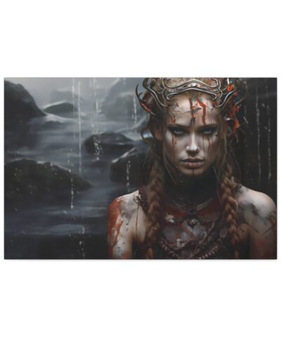 93925 13 400x480 - Post War Freya the Norse Goddess Art Painting on Canvas Wrap