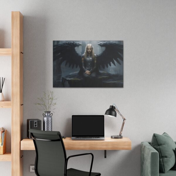 Wartime Freya the Norse Goddess Art Painting on Canvas Wrap