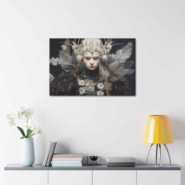 Freya the Powerful Norse Goddess Art Painting on Canvas Wrap