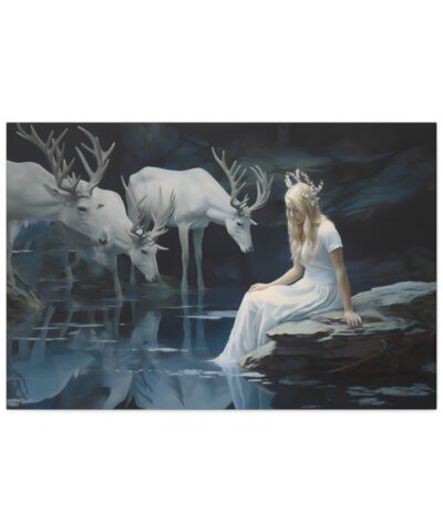 93925 33 400x480 - Freya the Norse Goddess of Love, Beauty, and Nature Art Painting on Canvas Wrap