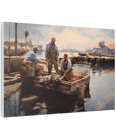 93925 57 400x480 - Maine Lobsterman Art Print on Canvas Wrap