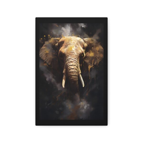 Abstract Bull Elephant Art Painting on Canvas Wrap