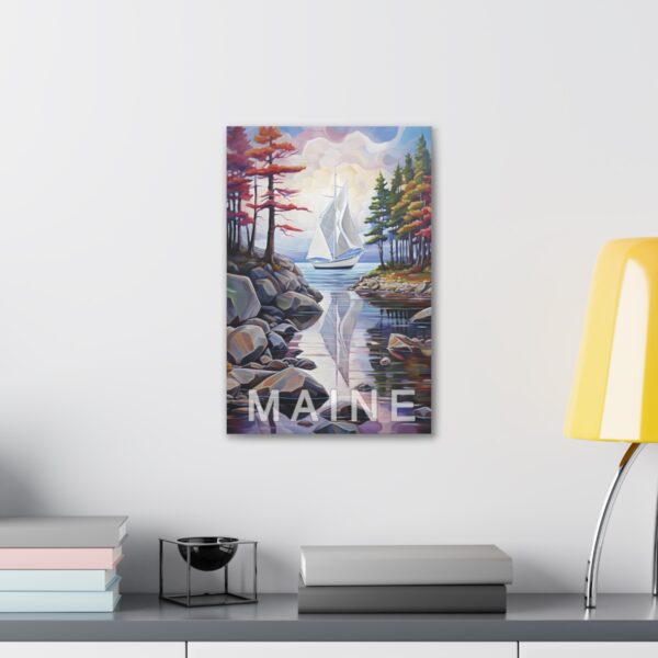 Maine Coast Poster Print | Fine Art on Canvas Wrap