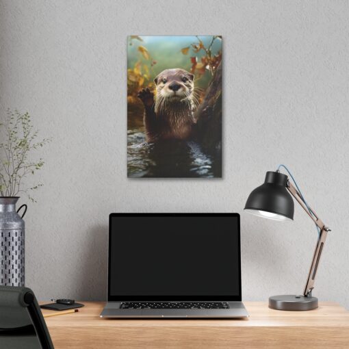 The Otter Wave Painting – Fine Art Print Canvas Gallery Wraps