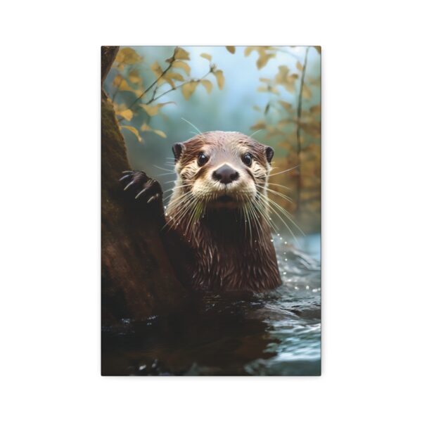Otter in the Morning Painting – Fine Art Print Canvas Gallery Wraps