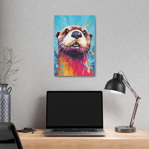 Pop Art Otter Painting – Fine Art Print Canvas Gallery Wraps