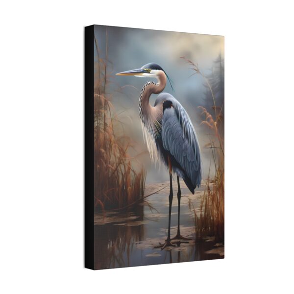 Great Blue Heron Morning Painting – Fine Art Print Canvas Gallery Wraps