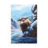 Winter Otter Painting - Fine Art Print Canvas Gallery Wraps