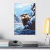 Winter Otter Painting - Fine Art Print Canvas Gallery Wraps