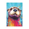 Pop Art Otter Painting - Fine Art Print Canvas Gallery Wraps