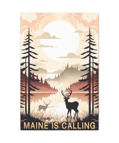 93942 117 400x480 - Vintage "Maine is Calling" Poster Print | Fine Art on Canvas Wrap