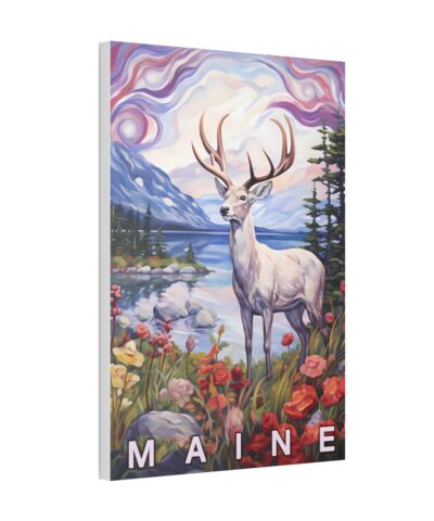 93942 132 400x480 - Whimsical White Deer Maine Poster Print | Fine Art on Canvas Wrap