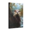Otter in the Morning Painting - Fine Art Print Canvas Gallery Wraps