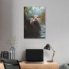 Otter in the Morning Painting - Fine Art Print Canvas Gallery Wraps