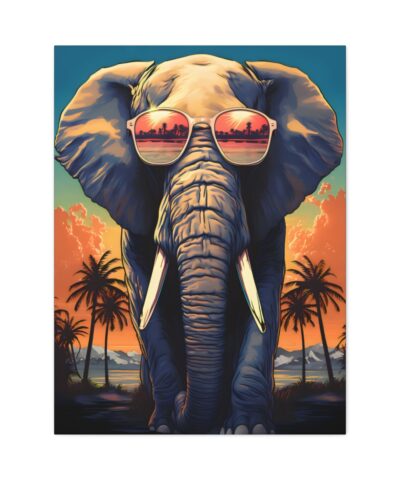 93945 1 400x480 - Fantastical Elephant Wearing Sunglasses Canvas Wrap