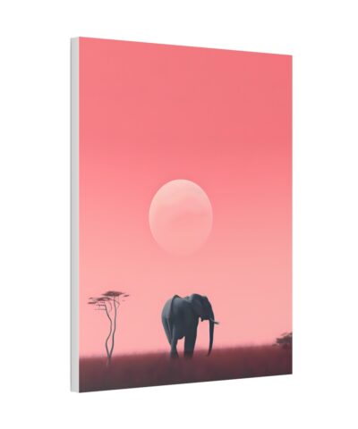 93945 20 400x480 - Minimalism Pink Sky Elephant Art Painting on Canvas Wrap