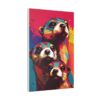 Pop Art Otter Family Painting - Fine Art Print Canvas Gallery Wraps