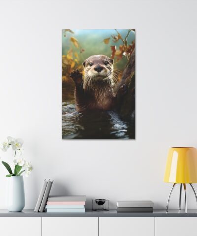 93946 12 400x480 - The Otter Wave Painting - Fine Art Print Canvas Gallery Wraps