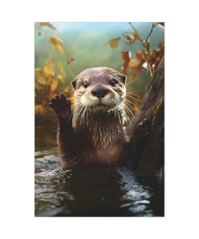 93946 13 400x480 - The Otter Wave Painting - Fine Art Print Canvas Gallery Wraps
